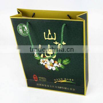 Paper Bag with handle shopping bag green and environmental bag