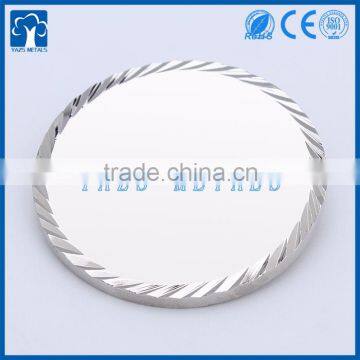 Custom Shinny Silver Diamond Edge Blank Metals Coins photo-2