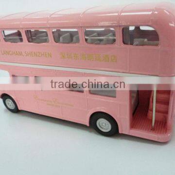 Alloy toy double decker bus