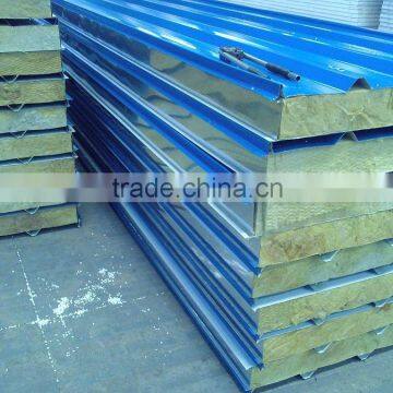 Rockwool Sandwich Panels for Wall and Roof at Competitive Price for prefab chicken farm made in china