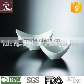 H2754 chaozhou factory OEM ODM accepted white dessert bowl ceramic