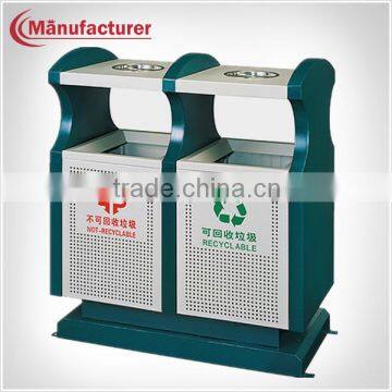 Commercial Green Waste Bin Container Price/Outdoor Metal Litter Bin/Dustbin/Garbage Trash Bin for Sales