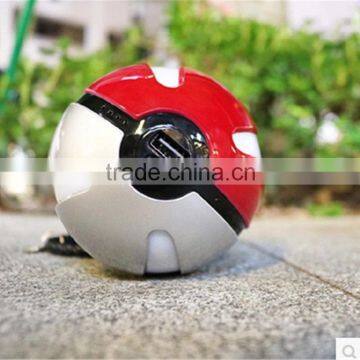 Pokemon portalbe power bank with led light,Pokemon Go 10000mah power bank ,hot Pokoman ball power bank