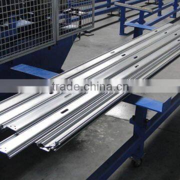 Galvanized Steel Color Metal Sectional Overhead Door Panel Sheet Making Machine , Automatic Garage Overhead Door Making Machine