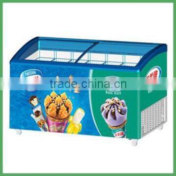 freezer type single temperature style glass door display freezer