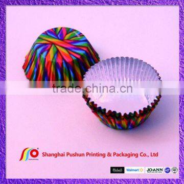 multi color strip aluminim cupcake cup