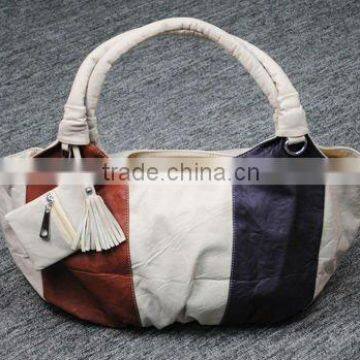 Fashion pu splicing bag,2013 new tote bag for women,Fashion accessories