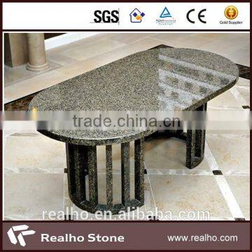 chinese round black granite table top