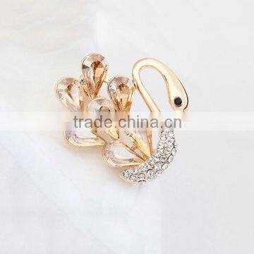 Fashion Decorative Animal Safty Pins Swan Brooches photo-4