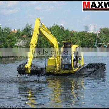 2015 New Product ! MAX80PU Small Amphibian Pontoon Undercarriage , Suitable to 6 to 10Ton Crawler Excavators