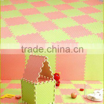 high quality colorful print polka dot indoor foam play area