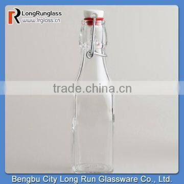 LongRun 8oz Bormioli Rocco Swing Glass Bottle with Clamp Top Lid Wholesale