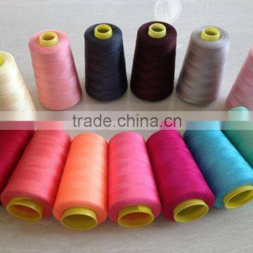 Spun Yarn Type and 100% Polyester Material Sewing Thread