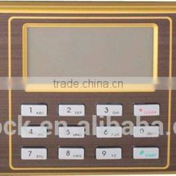 Electronic password safe deposit box panel