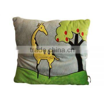 Very love plush embroidered decorative pillow