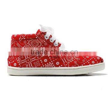 2016 wholesale youth canvas shoes children novelty woolen lace up botas