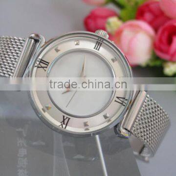 Stainless Steel Mesh Strap Wrist Watch Men