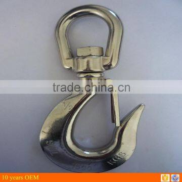 1500 KGS stainless steel swivel lifting hook