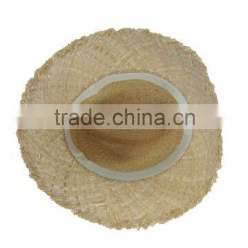 New Cheap Fashion Wholesale Natural Riffia Ribbon Rope Custom Panama Lady Straw Hat