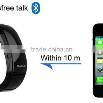 OLED screen Bluetooth bracelet earphone with caller ID display