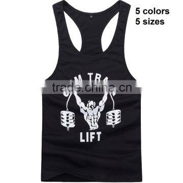 Custom GymTank Top. Men Singlet, y Back Custom Print Stringer
