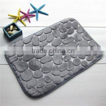 Cobblestone Coral Bathroom Rugs Super Watersorb Anti-slipe Door Mat photo-3