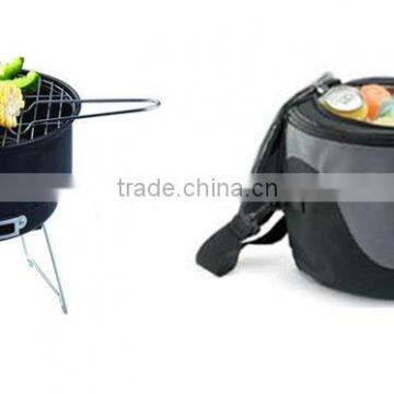 steel outdoor household barbecue brazier charcoal portable mini grill