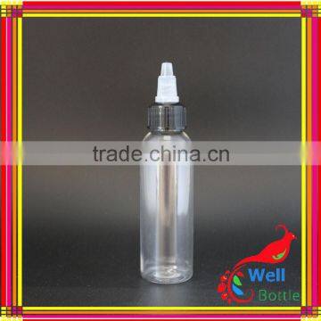 60ml twist cap bottle with pet bottle raw material with child proof medicine containers