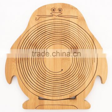 Cheap Small Kid Favor Home Decorate Bamboo Wooden Food Serving Storing Basket