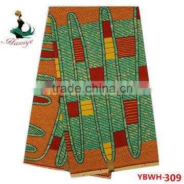 Green African Wax Prints Fabric for Women Ankara Dress Clothing Holland Wax photo-4