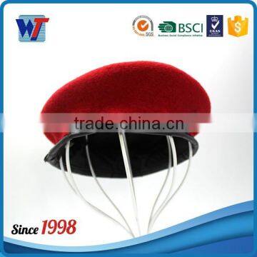 Headwear Fleece Sun Officer Red Military Hat for Men photo-4