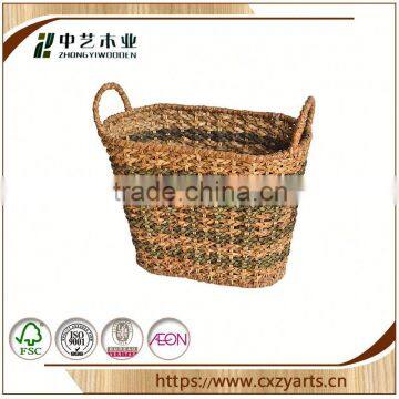 Special Natural Accept OEM rustic hinging handicraft large wicker basket no handles