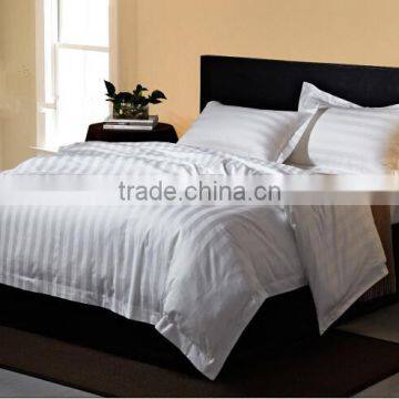 luxury cotton 3cm stripe hotel bedlinens