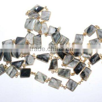 Bezel Chains in Black Rutile