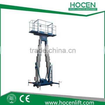 Indoor Aerial Maintenance Working Platform 8M Mast Portable Electric Hydraulic Lifting Table Price