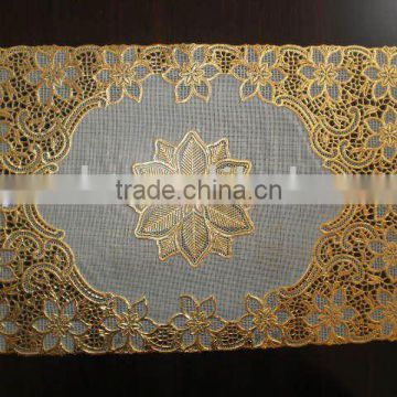 100% PVC/vinyl printed golden table mat