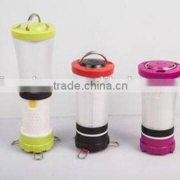 Small camping lantern with LED light