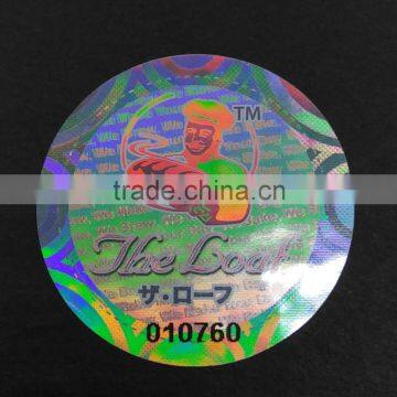 Custom Design Hologram anti-counterfeit waterproof sticke