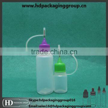 hot sale 15ml PE needle tip dropper bottle plastic bottle e-liquid needle tip bottle