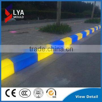 Solar Light LED Kerb Stone Waterproof Plastic PE Sizes Colors Curbstone Border For Roadside Hot Selling