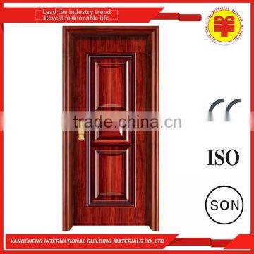 Exterior 900*2150 Single Leaf Stainless Cold Rolled Steel Solid Doors for Family Flat