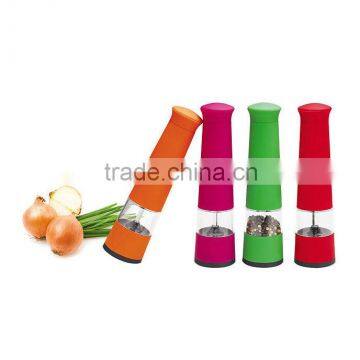 colorful plastic manual pepper grinder