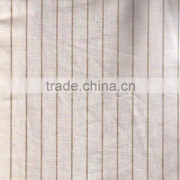 stripe linen cotton blended fabric