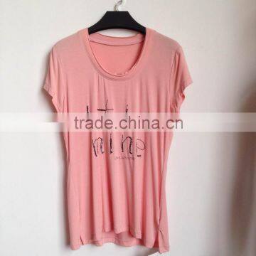 2015 Fashion Short Sleeves O Neck Summer Casual el T-Shirt Women Short Sleeve 100% Cotton Tops Tees