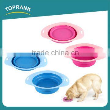 Cheap wholesale personalized portable foldable silicone dog bowl