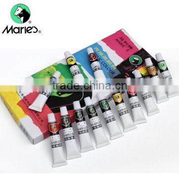 Marie's 12ml 18colors acrylic color paint set for acrylic painting on the canvas