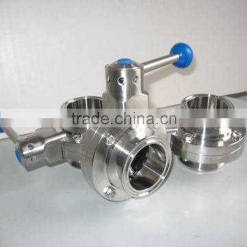 sanitary 304 clamp butterfly valve