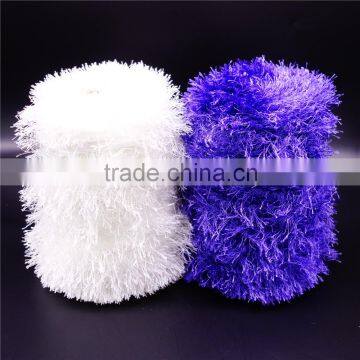 100% Polyester Feather Yarn , With Heat Setting , Crochet Yarn photo-3