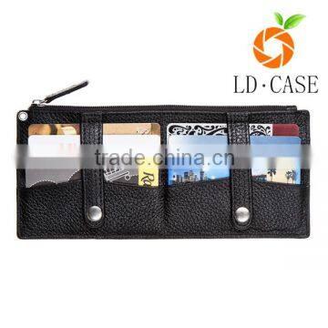 Fashion Lady Leather RFID Blocking Credit Card Holder, Real Leather Card Wallet