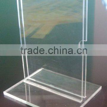 Acrylic display T- A4/A6 vertical paper sign holder